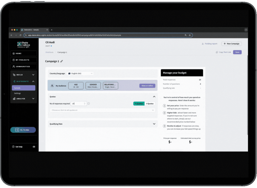 Animated launch and collect in an iPad